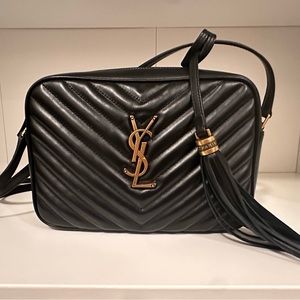 SAINT LAURENT CROSS BODY, BLACK COLOR